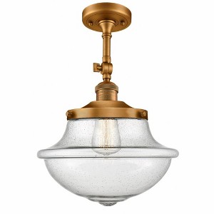 Oxford - 1 Light Adjustable Semi-Flush Mount In Traditional Style-15.5 Inches Tall and 11.75 Inches Wide - 1 of 1