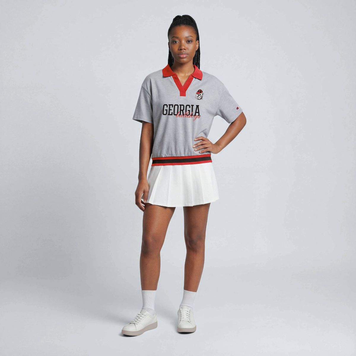 NCAA Georgia Bulldogs Champion Women's Collared T-Shirt