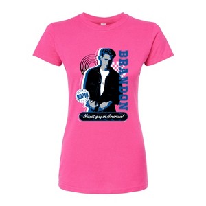 Women's - Beverly Hills 90210 - Brandon Nicest Guy In America Fitted Graphic T-Shirt - 1 of 3