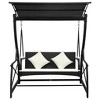 vidaXL Outdoor Swing Bench with Canopy Anthracite - 2 of 4
