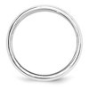 Black Bow Jewelry 5mm 14K Rose, White, or Yellow Gold Half Round Milgrain Standard Band - 2 of 4