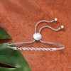 Pure Collection by Ross-Simons Sterling Silver Twist Bolo Bracelet With Diamond Accents Size - 3 of 4