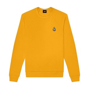 Dalix Fire (Glow In The Dark) Embroidered Fleece Sweatshirt Pullover Mens - 1 of 4