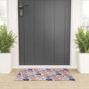 Pimlada Phuapradit Floral Paisley Half Drop Looped Vinyl Welcome Mat - Society6 - 2 of 4