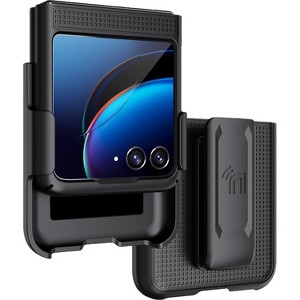 Nakedcellphone Combo for Motorola RAZR+ 2023 (RAZR PLUS) - Slim Case and Belt Clip Holster Combination - 1 of 4