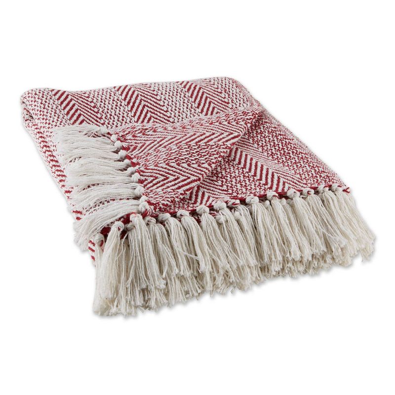 50"x60" Herringbone Striped Throw Blanket - Design Imports, 1 of 10