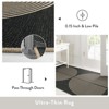 Itopfox Modern Rainbow Washable Area Rug for Living Room, Patio, Farmhouse Indoor Outdoor, Contemporary Non Slip Floor Carpet for Office RV Backyard - 4 of 4