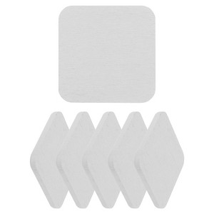 Unique Bargains Diatomite Water Absorbent Coasters Dish Drying Mats 4 x 4 Inch 6 Pcs - 1 of 4