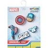 Crocs Jibbitz Kids Marvel Captain America Superhero Shoe Charms 5pk - image 4 of 4