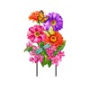 Briarwood Lane Spring Metal Art 27x15 Zinnias in Bloom For Spring Metal Art - 3 of 3