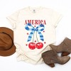 Simply Sage Market Coquette America Cherries Garment Dyed Tee - 3 of 4