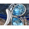 Anna-Kaci Women's Swarovski Crystal Elements Pendant Necklace with Blue Starfish Design, Gold Tone Chain, Adjustable Length, Adds Sparkle - Starfish - 3 of 4