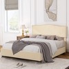 VECELO Upholstered Bed Frame Full/Queen Size Platform Bed Frame with Adjustable Headboard and Storage Drawers - 3 of 4