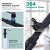 WOWOW Brass Single Handle Pull Down Sprayer Kitchen Faucet with Soap Dispenser - 3 of 4