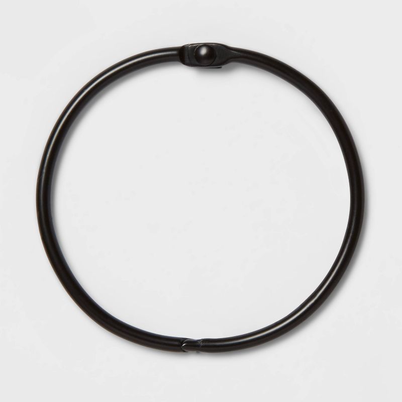 Shower Curtain Rings  Matte Black - Made By Design&#8482;, 1 of 6