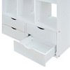 NicBex Twin Size Bunk Bed Loft Bed with Desk Wooden Bed Frame with Shelves, Drawers, Ladder and Full Length Guardrail, No Box Spring Required - 4 of 4