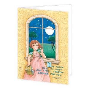 Mary Engelbreit Love Story Greeting Card, Valentines Day, Anniversary & Love, 5"x7" - 1 of 2