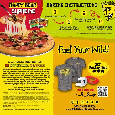 Wild Mike's Ultimate Pizza Happy Hour Supreme Pizza - 17.03oz