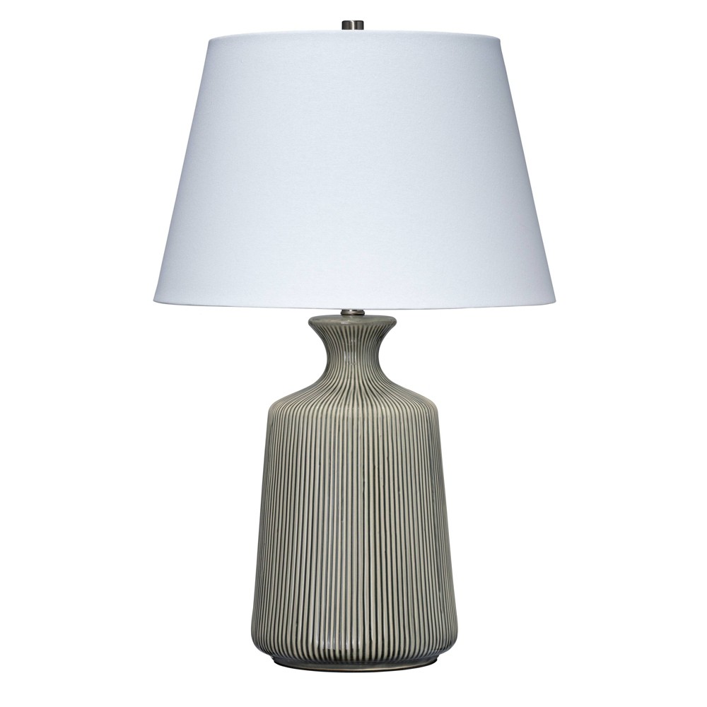 Photos - Floodlight / Street Light Wilton Ceramic Table Lamp Gray - Splendor Home