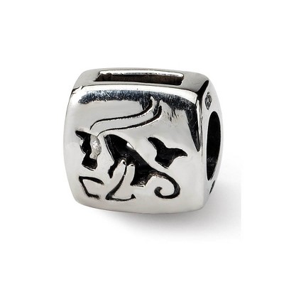 Black Bow Jewelry Sterling Silver Capricorn the Goat Zodiac Bead Charm