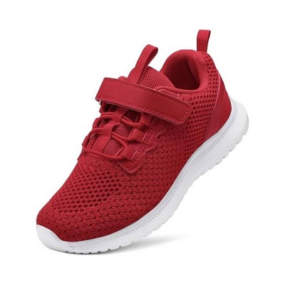 TIME HOLLOW Red Breathable Athletic Running Shoes