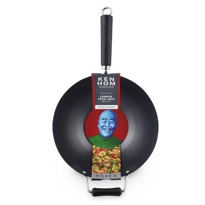 Ken Hom Excellence Non-Stick Carbon Steel Wok - 12 inch