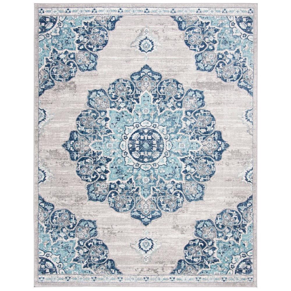 8'x10' Aletha Rug Navy/Gray - Safavieh