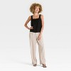 Women's Linen-Blend Tank Top - A New Day™ - 3 of 3