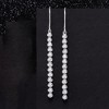 Ross-Simons 0.50 ct. t.w. Diamond Linear Drop Earrings in Sterling Silver - 4 of 4