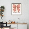 Stupell Industries Coral Bow You Are Loved Floating Frame Canvas Art - 3 of 4