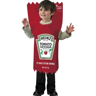 Imposta Costumes Kids' Heinz Ketchup Packet Costume Bodysuit Red 3T-4T