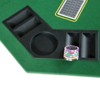 VisioGear 48" Folding Poker Tabletop for 8-Player, Portable Game Layout Mat, Green, 48"*48"*0.5" - 4 of 4