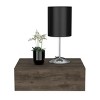 GlasFlength Nightstands Wall Mounted Bedside Table Storage Nightstand Floating Nightstand with Drawer for Room, Brown, 13.4"*15.7"*5.1" - 4 of 4