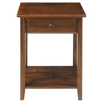24.5" Nightstand with Usb Port - Flora Home