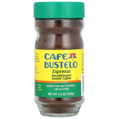 Cafe Bustelo, Espresso, Decaffeinated Instant Coffee, 3.5 oz