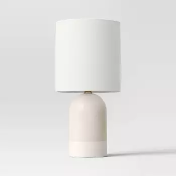 1-light Rondo Round Table Lamp With Frosted Glass Shade White - Eglo ...