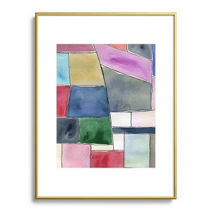 Elena Blanco Patchwork Metal Framed Art Print - Deny Designs - 1 of 4