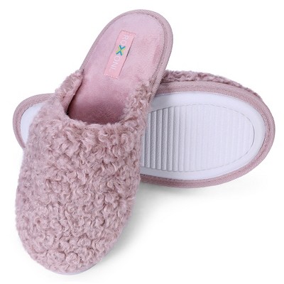 ROXONI Women Slipper Cozy Memory Foam, Indoor Outdoor Rubber Sole