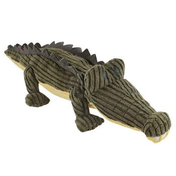 Luvable Friends Dog Plush Squeaker Pet Toy, Crocodile, One Size