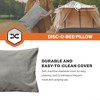 Disc-O-Bed Compact and Packable Travel Pillow with Washable Cover, Ultralight for Backpacking, Hiking, and Camping, Grey - 4 of 4