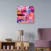 Masterpiece Art Gallery 24" x 24" Accra Pink by Nikki Chu Canvas Art Print : Modern Geometric Unframed Canvas - 3 of 4