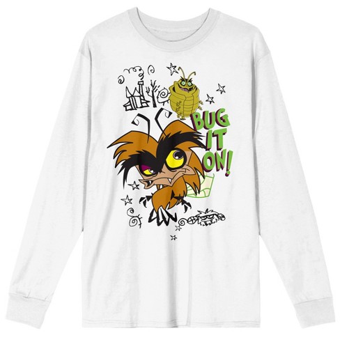 Growing Up Creepie Bug It On Crew Neck Long Sleeve Adult Tee - image 1 of 2