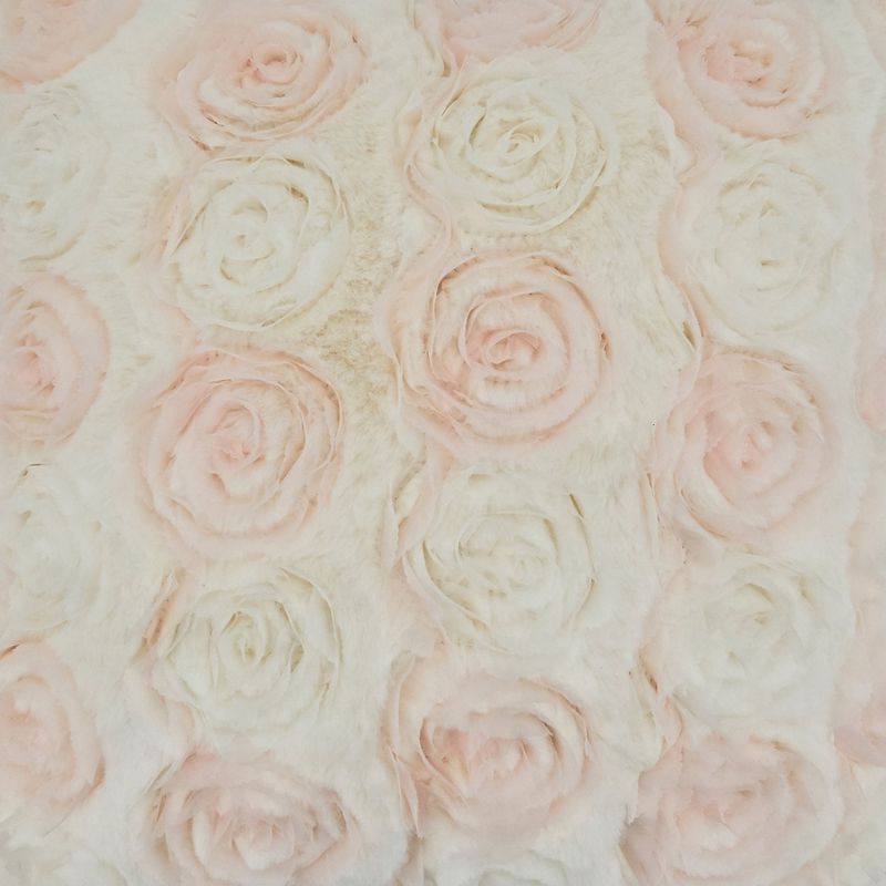 Saro Lifestyle Rose Wedding Cake Throw Pillow With Poly Filling, Pink, 17" x 17", 3 of 4