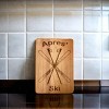Slickblue Winter Apres Ski Wood Board 15"x10" - Ski Design Serving Tray & Custom Gift for Ski Enthusiasts - 2 of 3