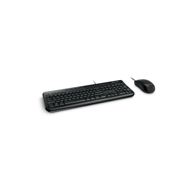 Microsoft Wired Desktop 600 Black - Wired USB - Compatible with Computer - USB Cable Optical - Quiet-Touch Keys - Media Controls, 4 of 5