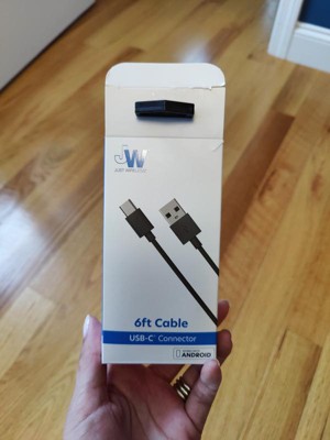 Just Wireless 8' Usb-c To Usb-c Pvc Cable - White : Target