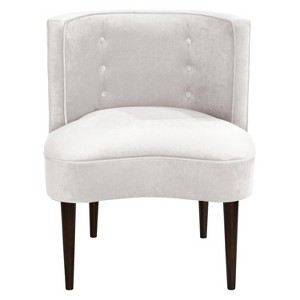 Clary Curved Back Accent Chair Mystere Snow - Opalhouse