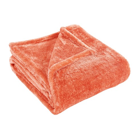 Coral blanket throw new arrivals