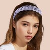 Unique Bargains Women's Thick Braided Knotted Non-slip Fashion Elastic Solid Color Headband 1 Pc - 3 of 4