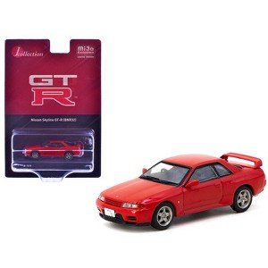 Nissan Skyline GT-R (BNR32) RHD (Right Hand Drive) Red "J Collection" Series 1/64 Diecast Model by Tarmac Works - 1 of 4